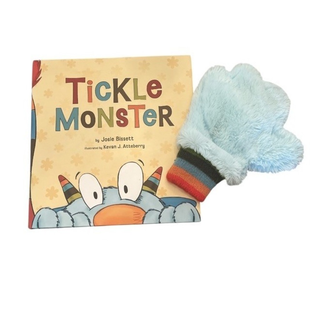 Tickle Monster Laughter Kit  with One Mitt by Josie Bissett  Hardcover Book